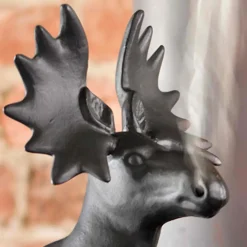 Plow & Hearth Woodstove Steamers>Cast Iron Moose Wood Stove Steamer