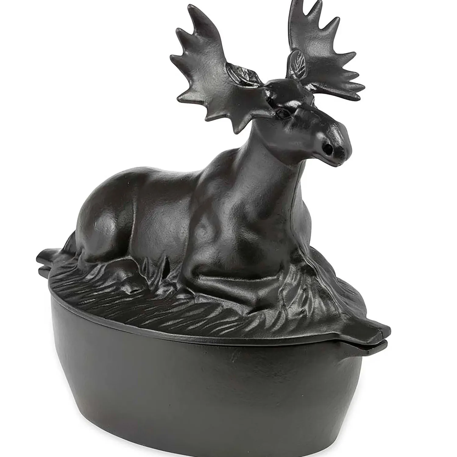 Plow & Hearth Woodstove Steamers>Cast Iron Moose Wood Stove Steamer