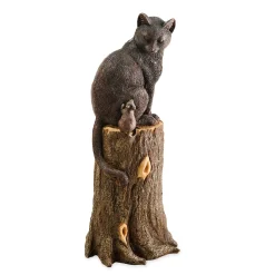 Plow & Hearth Garden Statues>Cat and Mouse on Stump Lawn Ornament