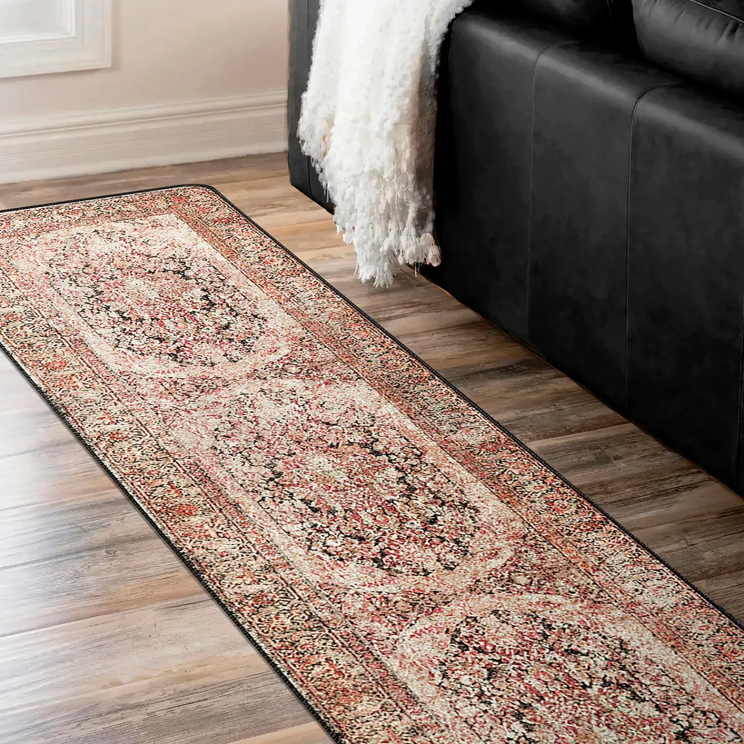 Plow & Hearth Runners>Cayce EnduraStran® Rug, 2'1" x 7'8" Runner Blush