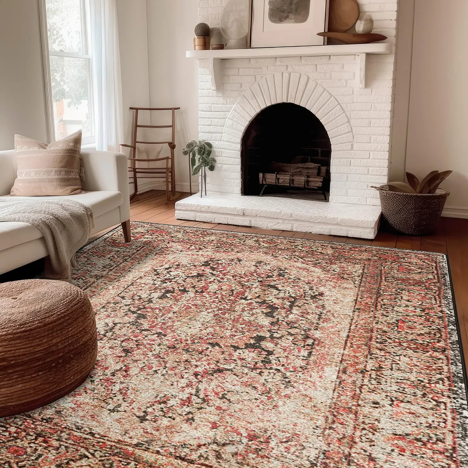 Plow & Hearth Area Rugs>Cayce EnduraStran® Rug, 7'8" x 10'9" Blush