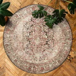 Plow & Hearth Area Rugs>Cayce EnduraStran® Rug, 7'7" Round Blush