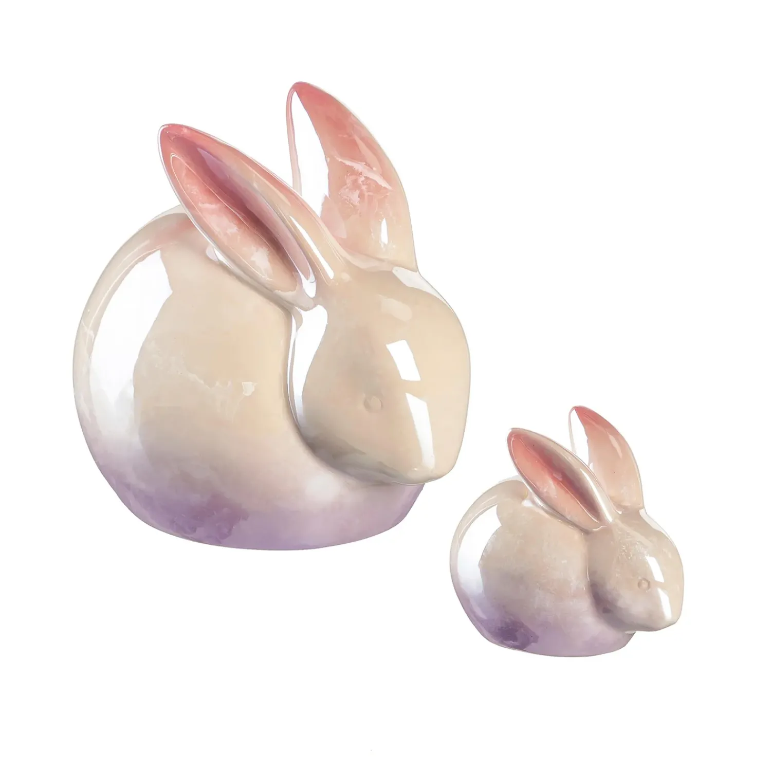 Plow & Hearth Decorative Accents>Ceramic Bunny Table Decor, Set of 2