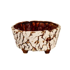 Plow & Hearth Planters & Plant Stands>Ceramic Crackled Planter