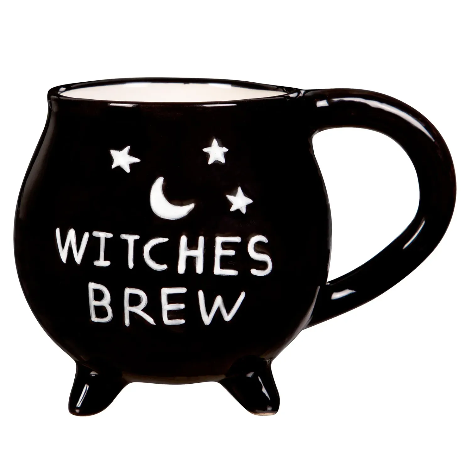 Plow & Hearth Coffee & Tea Cups>Ceramic Cup with Water Globe Topper w/ Gift Box, Witches Brew Multi