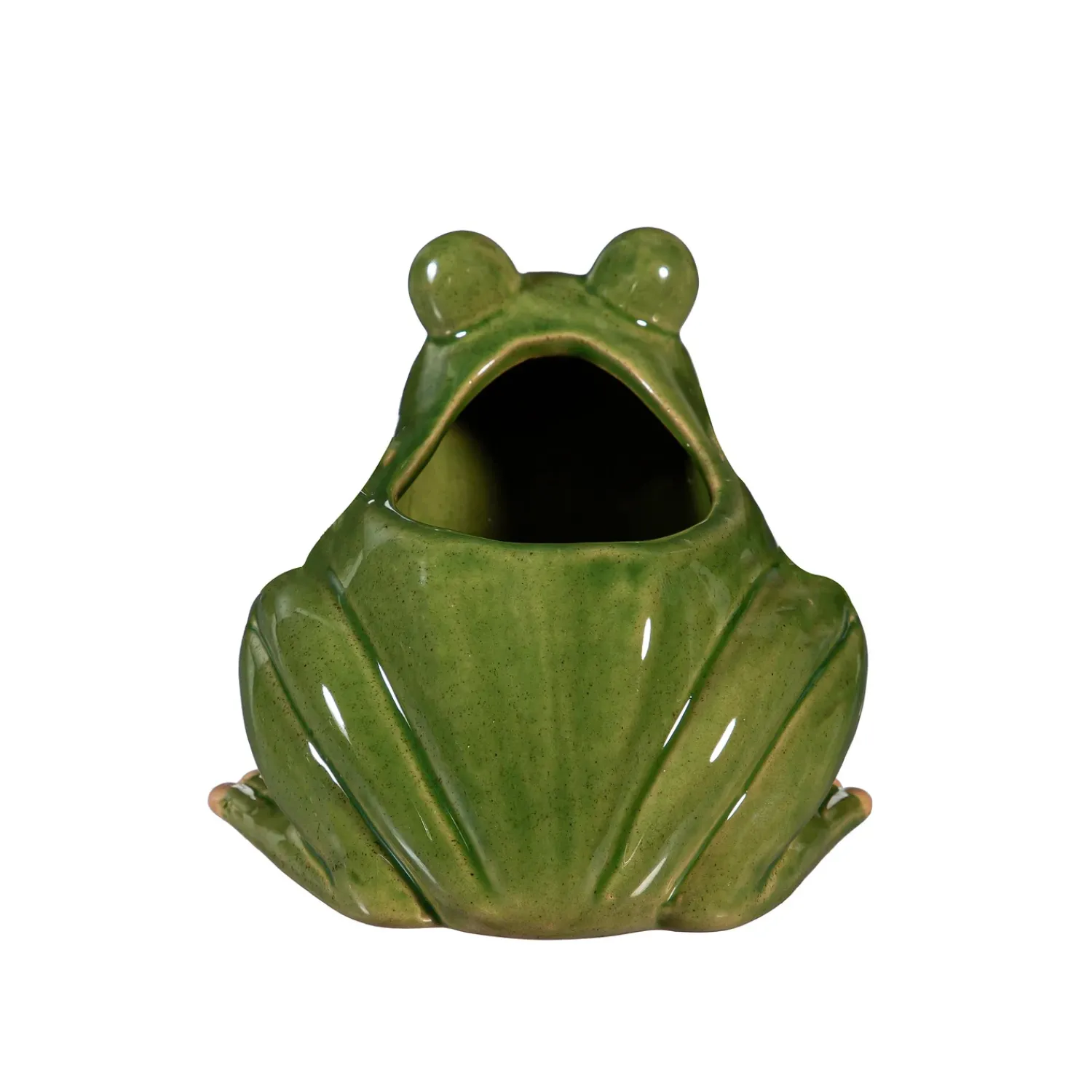 Plow & Hearth Planters & Plant Stands>Ceramic Frog Planter