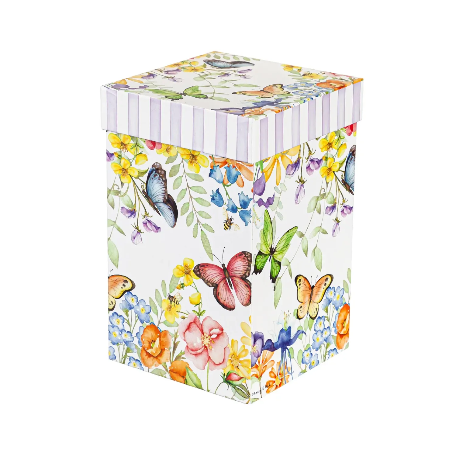 Plow & Hearth Travel Cups>Ceramic Travel Cup, 17 OZ. ,w/box, Cottage Meadows