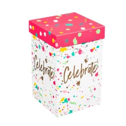 Plow & Hearth Travel Cups>Ceramic Travel Cup w/ metallic accents, 17 OZ w/Box, Celebrate