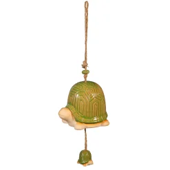 Plow & Hearth Wind Chimes & Mobiles>Ceramic Turtle Mommy and Baby Bell