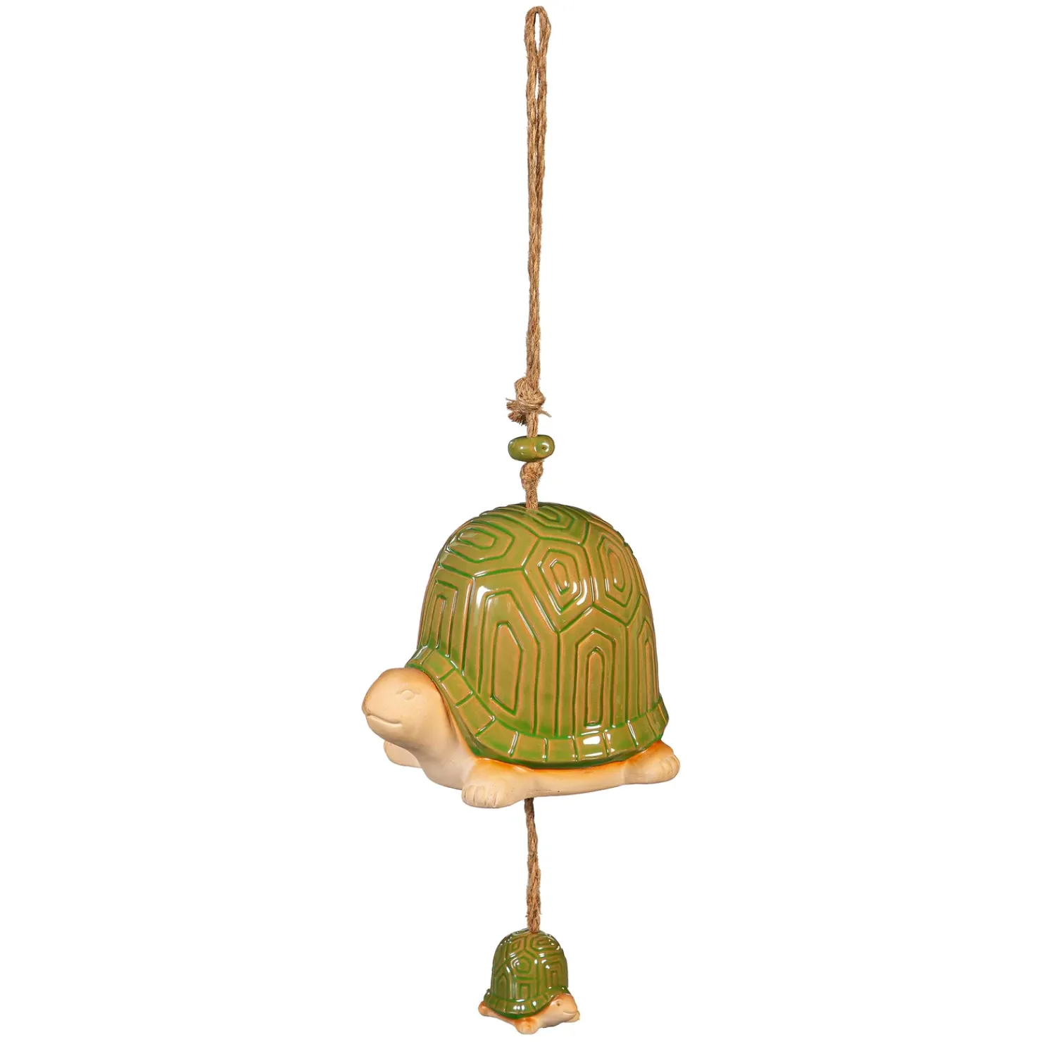 Plow & Hearth Wind Chimes & Mobiles>Ceramic Turtle Mommy and Baby Bell