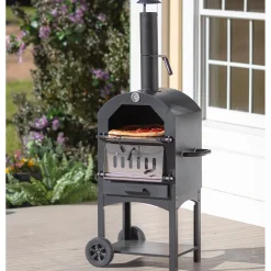 Plow & Hearth Pizza Ovens|Wood Burning Fire Pits>Charcoal Grill/Oven