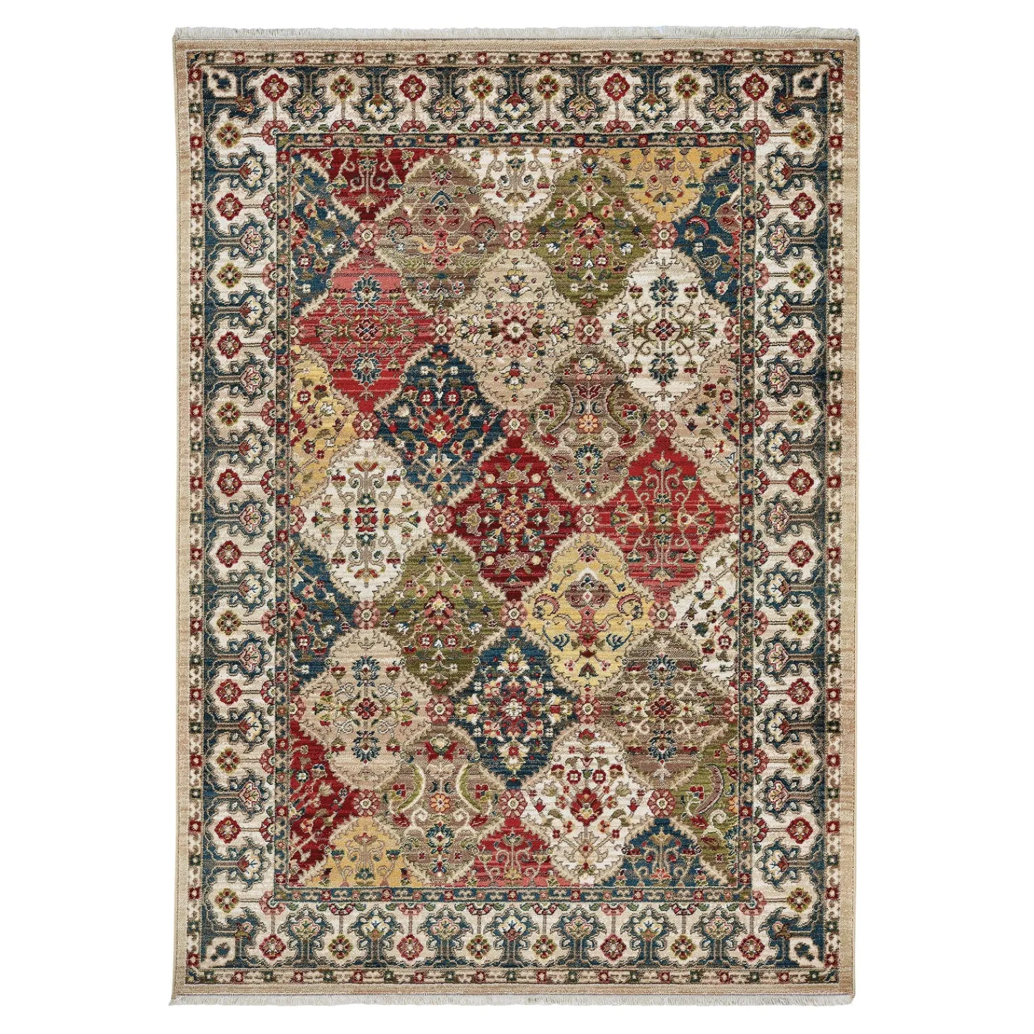 Plow & Hearth Area Rugs>Chelsea Panel Polypropylene Runner, 2'6" x 8'