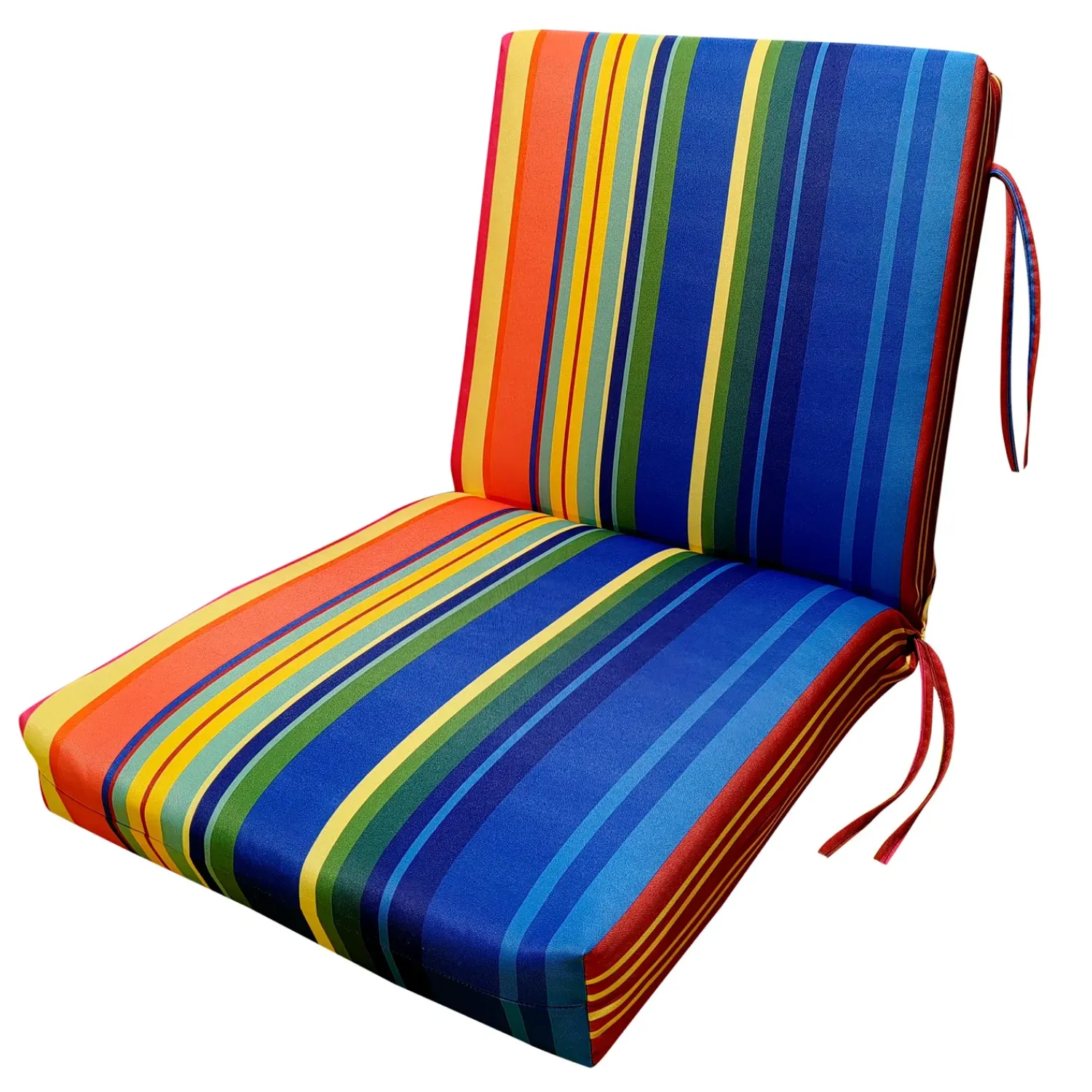 Plow & Hearth Furniture Cushions>Classic Club Cushion with Ties