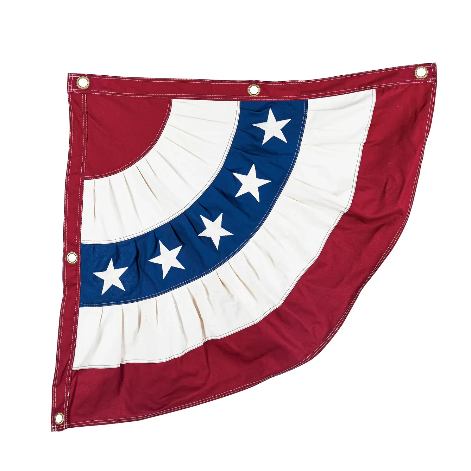 Plow & Hearth Bunting & Banners>Classic Cotton Half Bunting, Set of 2