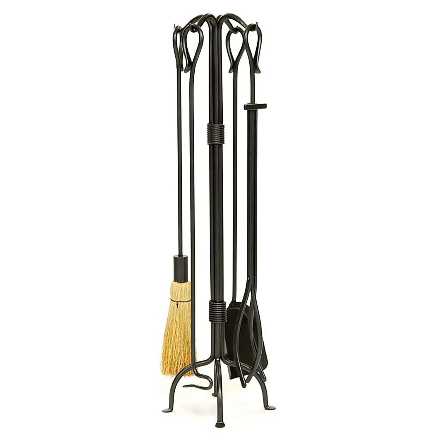 Plow & Hearth Fireplace Tool Sets>Classic 4-Piece Fireplace Tool Set Graphite