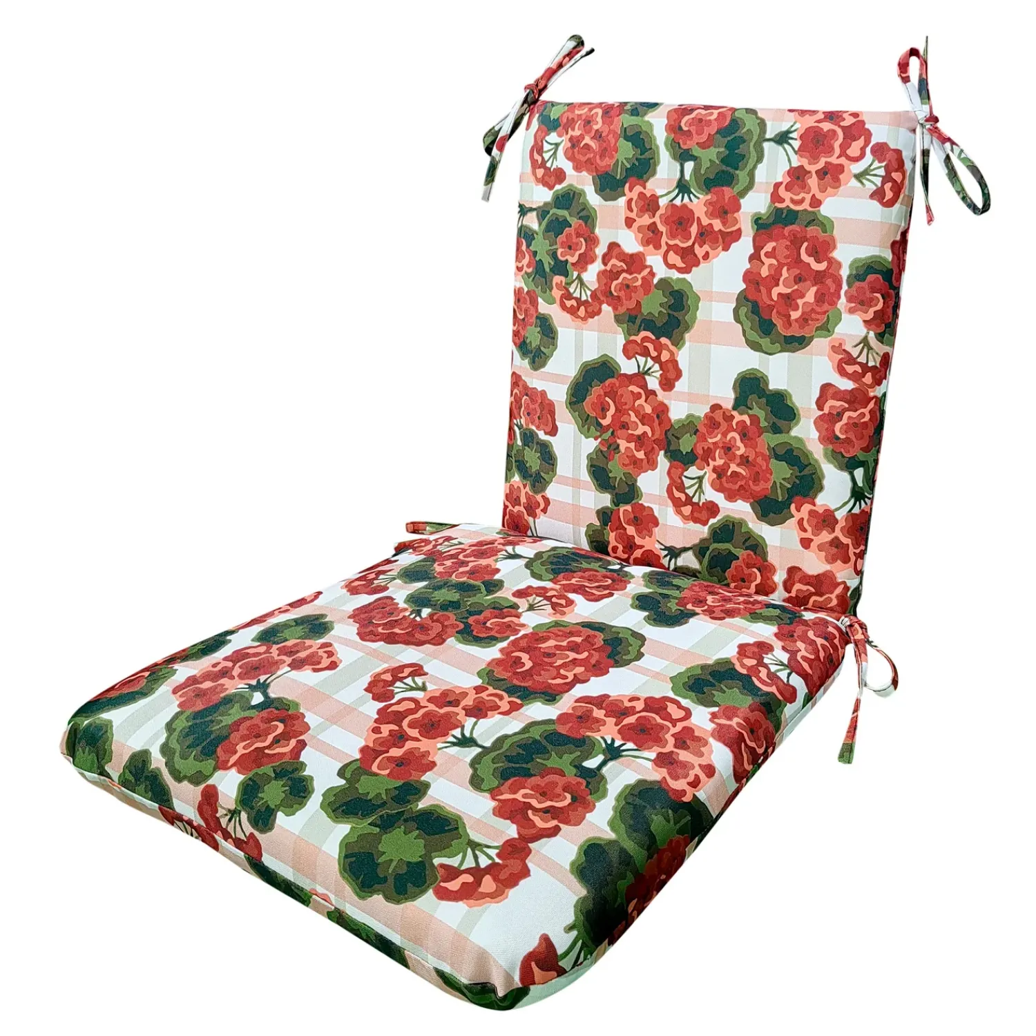 Plow & Hearth Furniture Cushions>Classic Rocking Chair Cushion with Ties