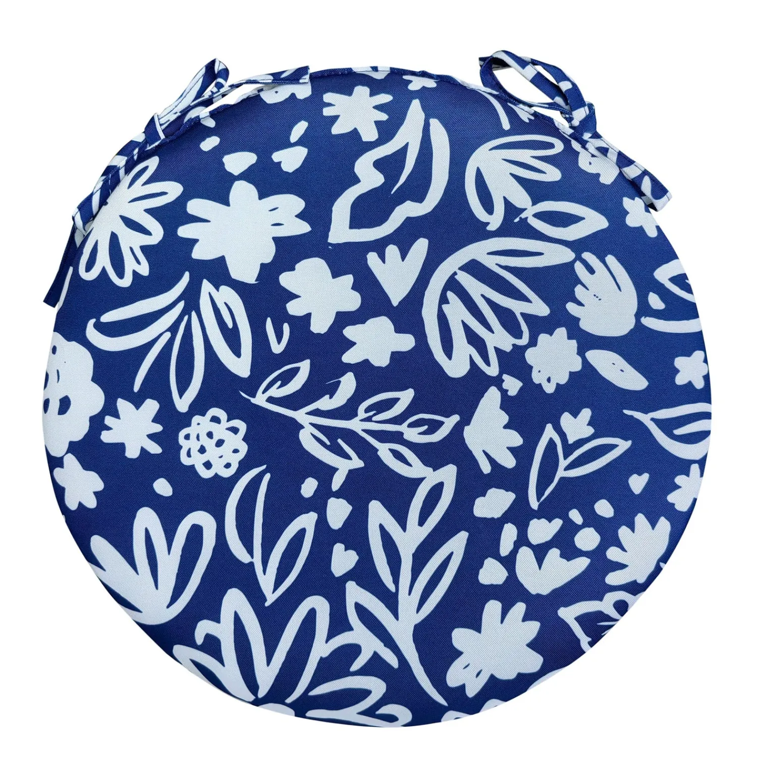 Plow & Hearth Furniture Cushions>Classic Round Chair Cushion with Ties