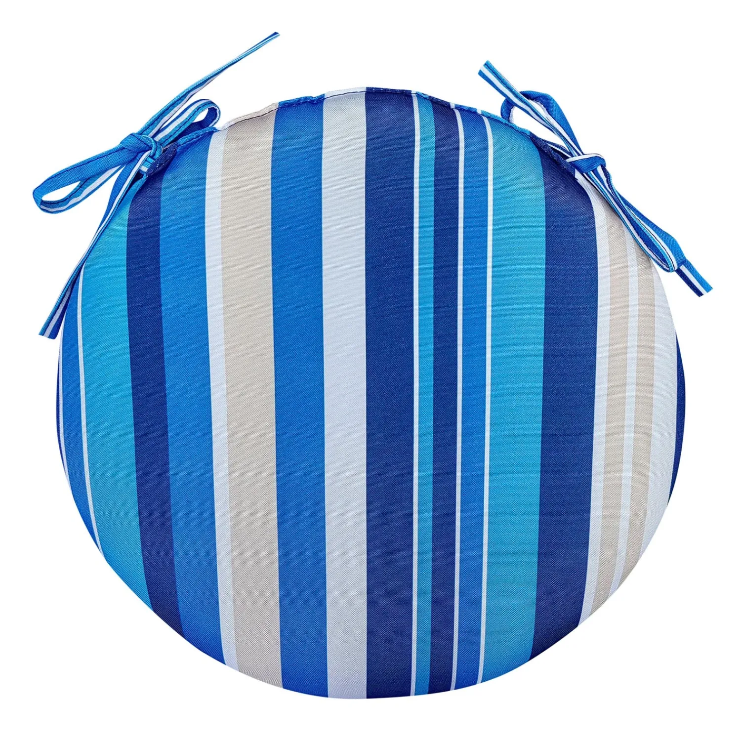 Plow & Hearth Furniture Cushions>Classic Round Chair Cushion with Ties