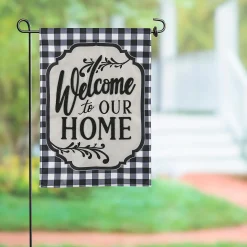Plow & Hearth Garden Flags>Classic Welcome Home Applique Garden Flag