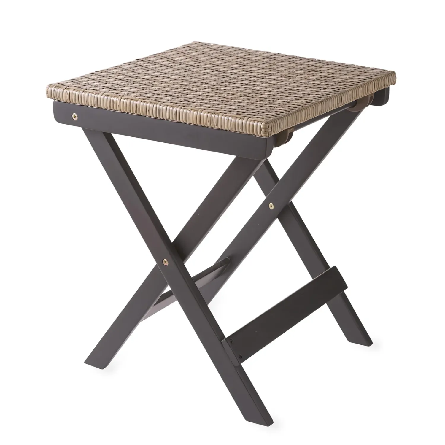 Plow & Hearth Outdoor Side Tables>Claytor Folding Eucalyptus Outdoor Side Table
