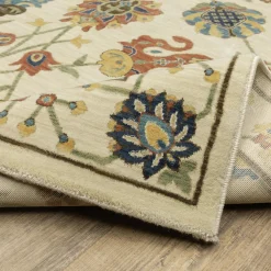 Plow & Hearth Area Rugs>Clover Hill Gems Polypropylene Rug, 3'3" x 5'