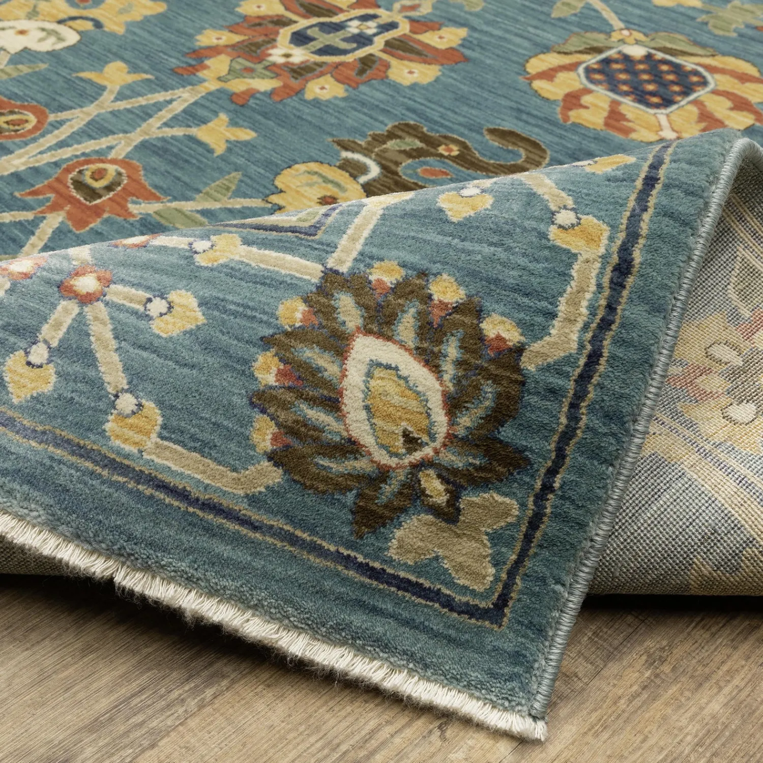 Plow & Hearth Area Rugs>Clover Hill Gems Polypropylene Rug, 3'3" x 5'