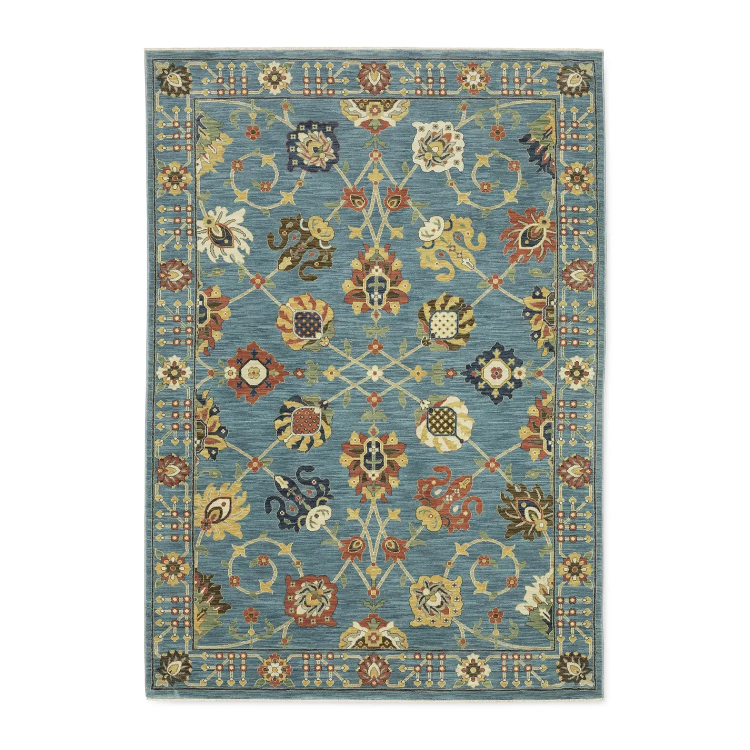 Plow & Hearth Area Rugs>Clover Hill Gems Polypropylene Rug, 3'3" x 5'