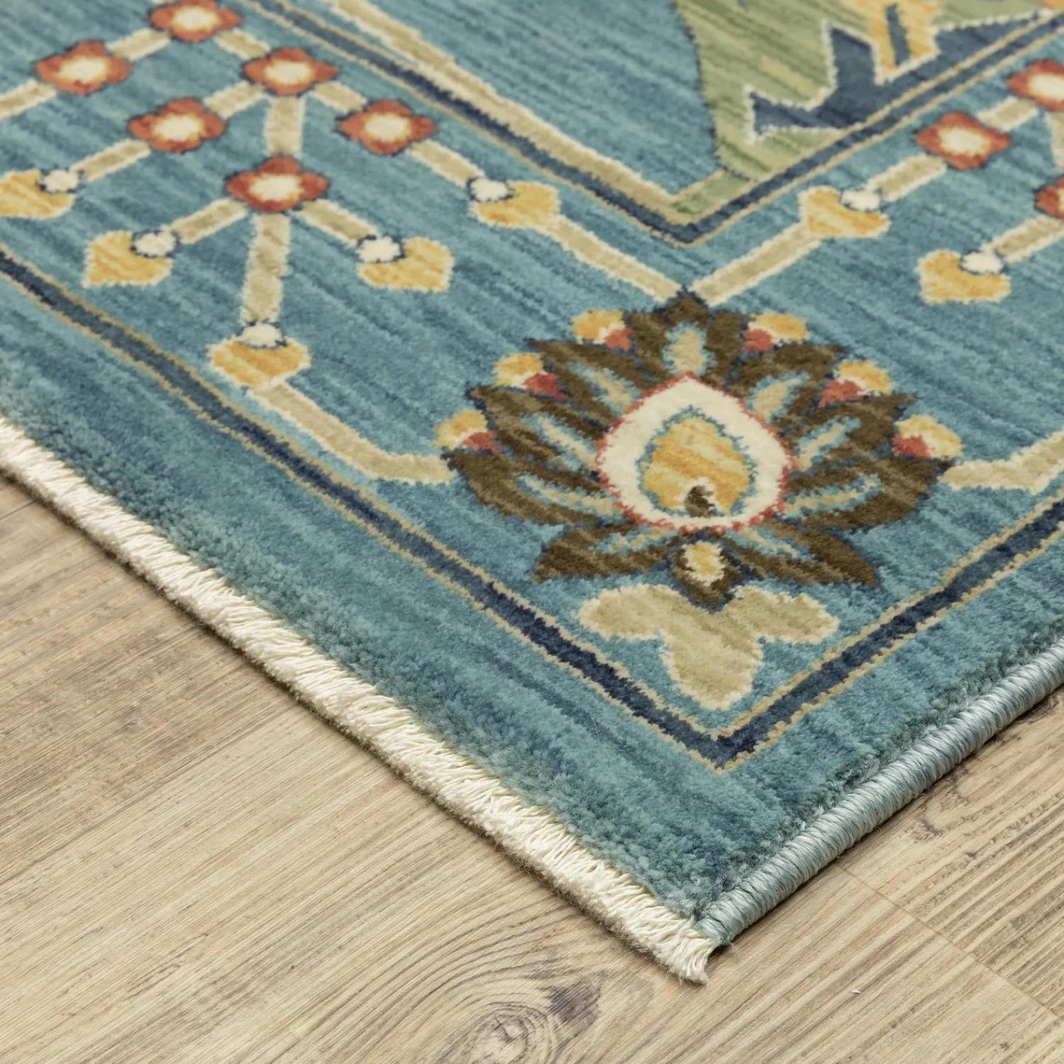 Plow & Hearth Area Rugs>Clover Hill Gems Polypropylene Rug, 3'3" x 5'