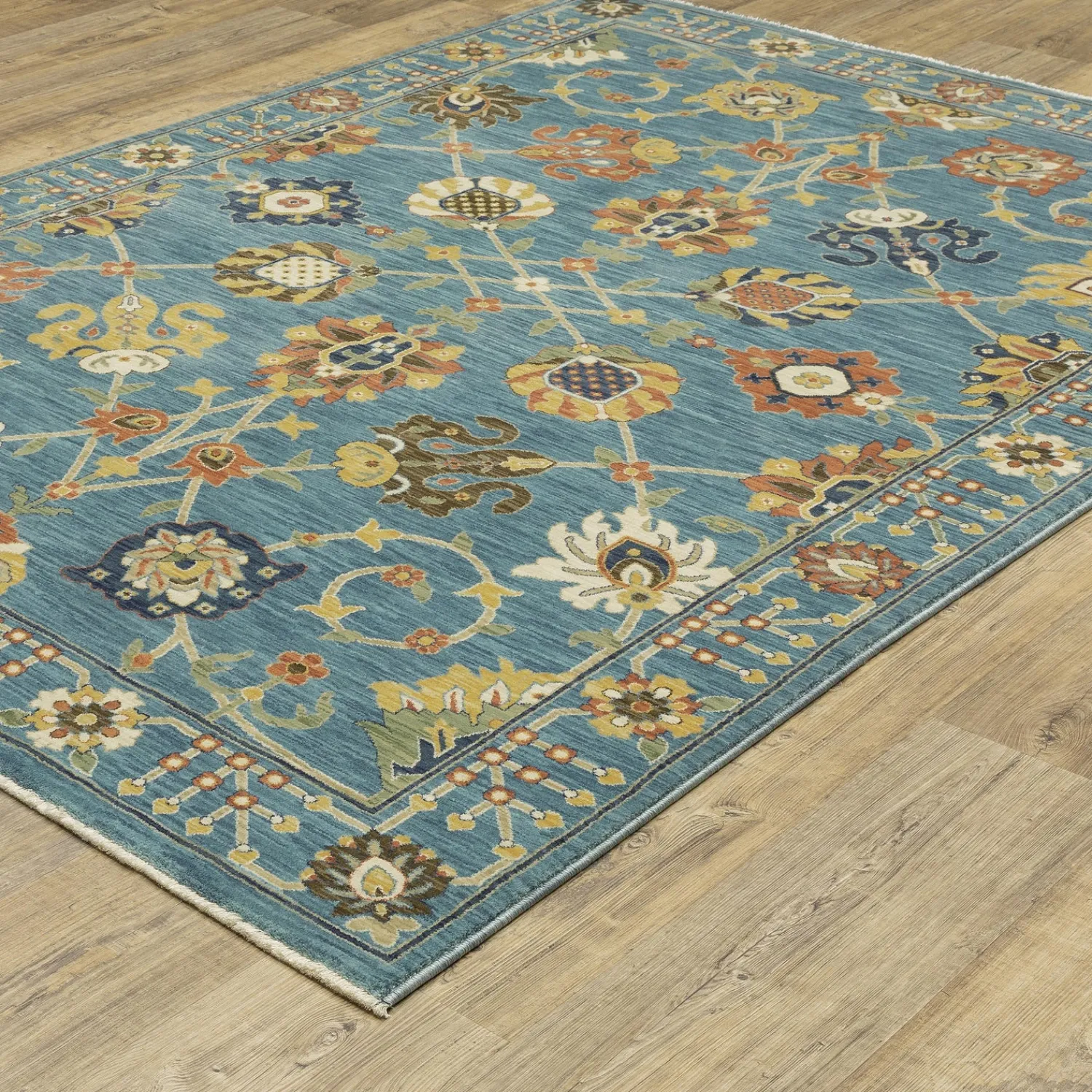 Plow & Hearth Area Rugs>Clover Hill Gems Polypropylene Rug, 3'3" x 5'