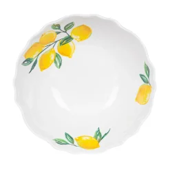 Plow & Hearth Plates & Platters|Serveware>Coastal Citrus Melamine Serving Bowl, 14"