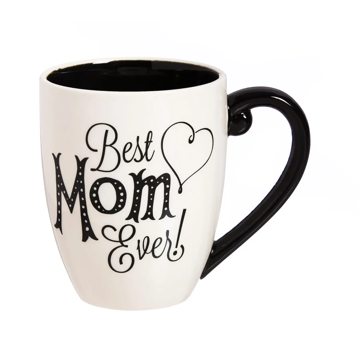 Plow & Hearth Coffee & Tea Cups>Coffee Cup Ceramic Cup O' Java, Best Mom Ever, 17oz, Gift Box