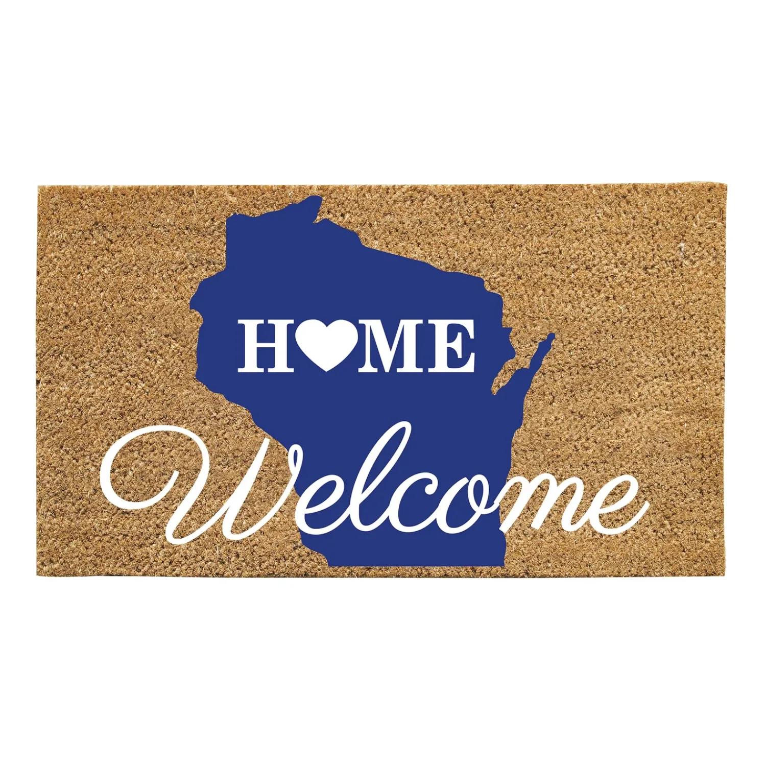 Plow & Hearth Coir Mats>Coir mat, Wisconsin