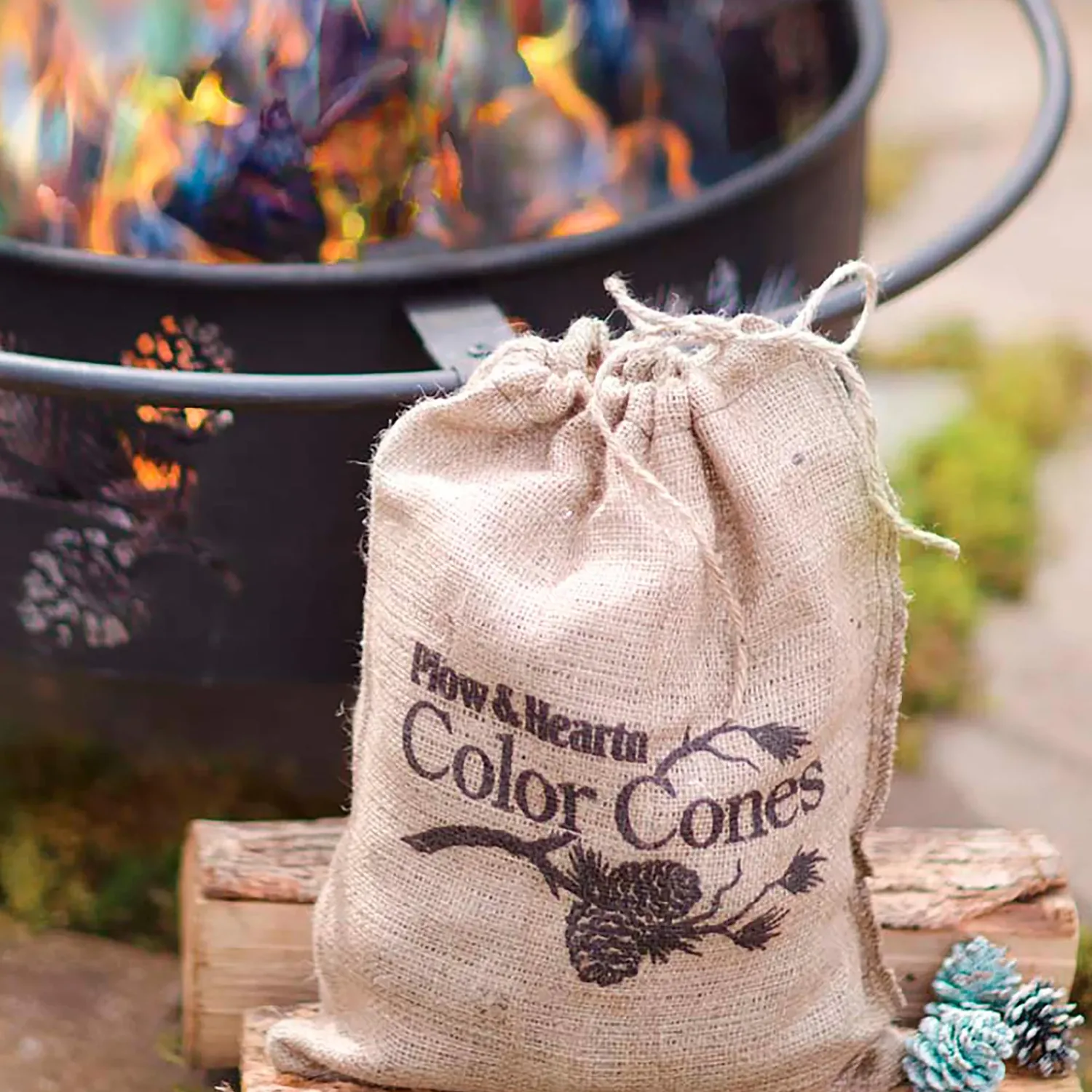 Plow & Hearth Fire Starters & Fatwood>Color-Changing Fireplace Color Cones, 5 lb. Bag
