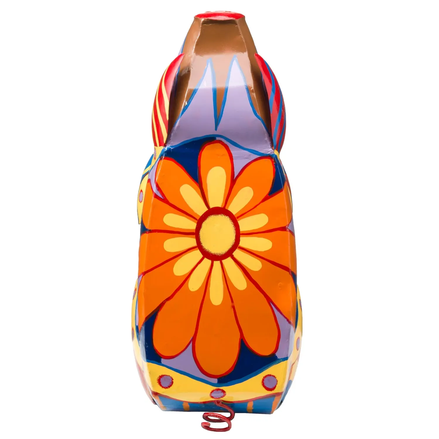 Plow & Hearth Accent Tables|Outdoor Side Tables>Colorful Folk Art Pig Side Table