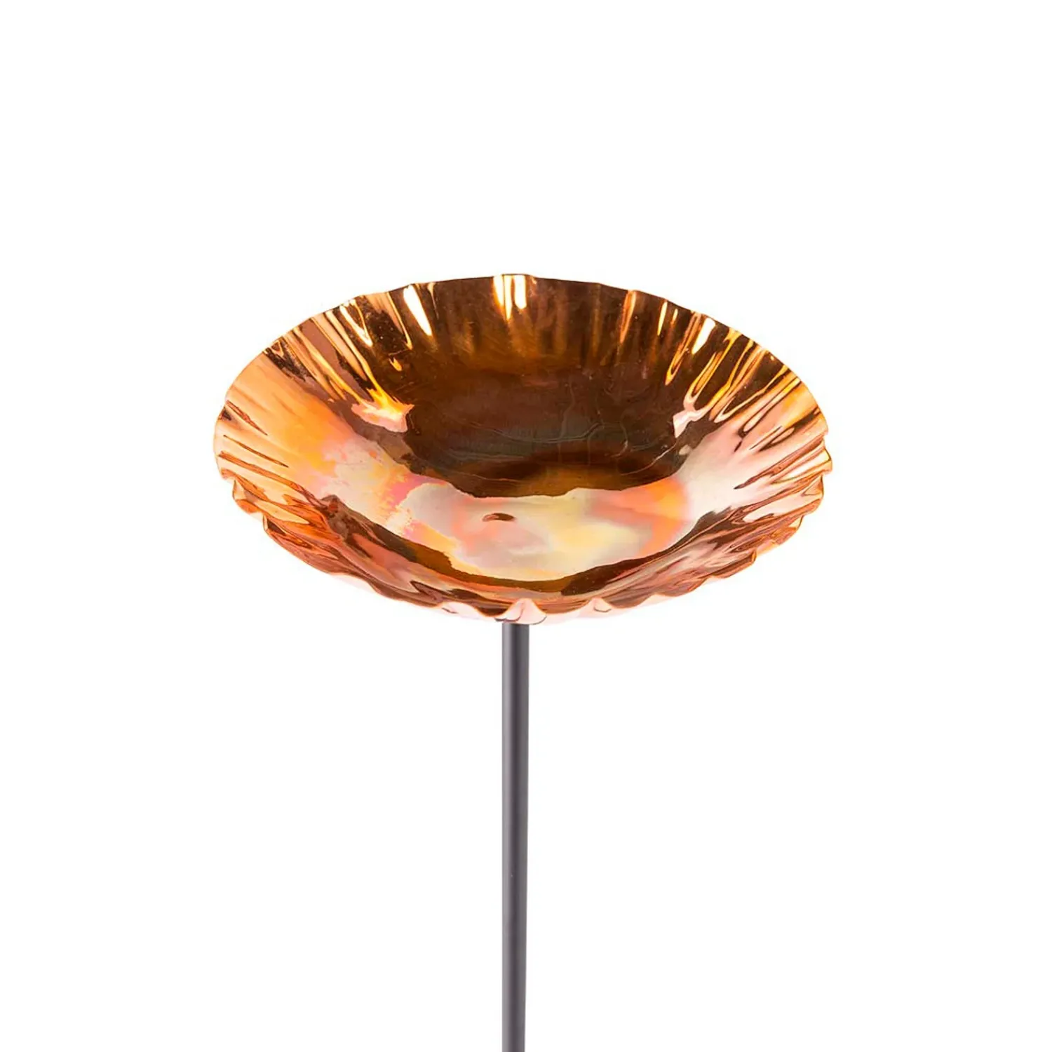 Plow & Hearth Birdbaths>Copper Birdbath Garden Stake, Small 6"Dia.