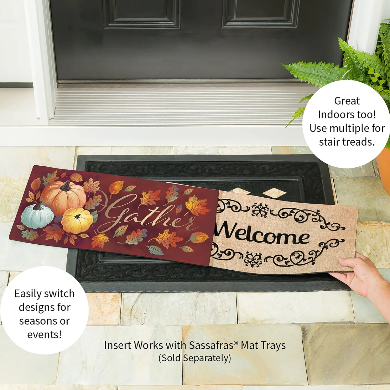 Plow & Hearth Interchangeable Mats>Crafted Harvest Sassafras Switch Mat