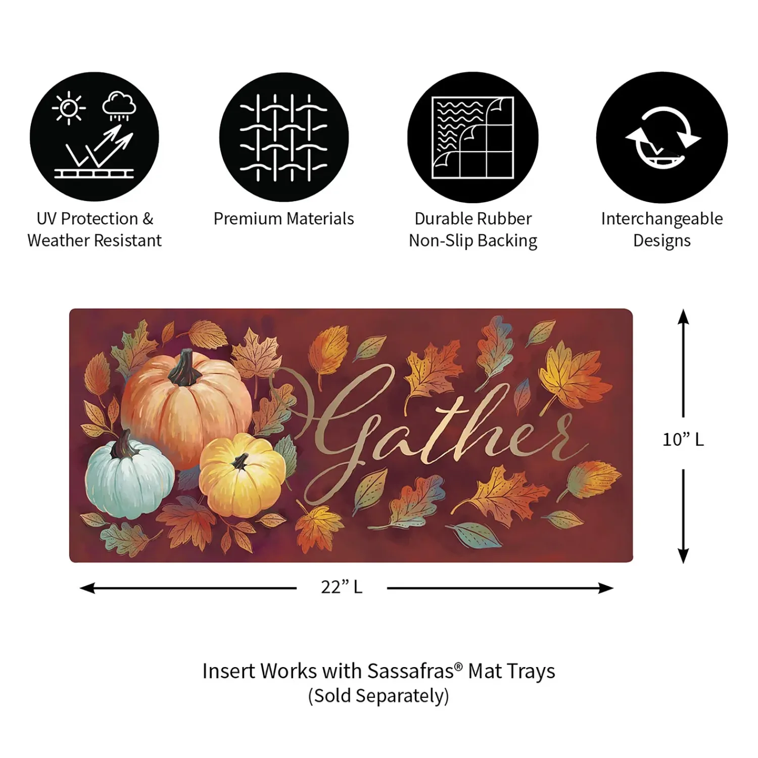 Plow & Hearth Interchangeable Mats>Crafted Harvest Sassafras Switch Mat