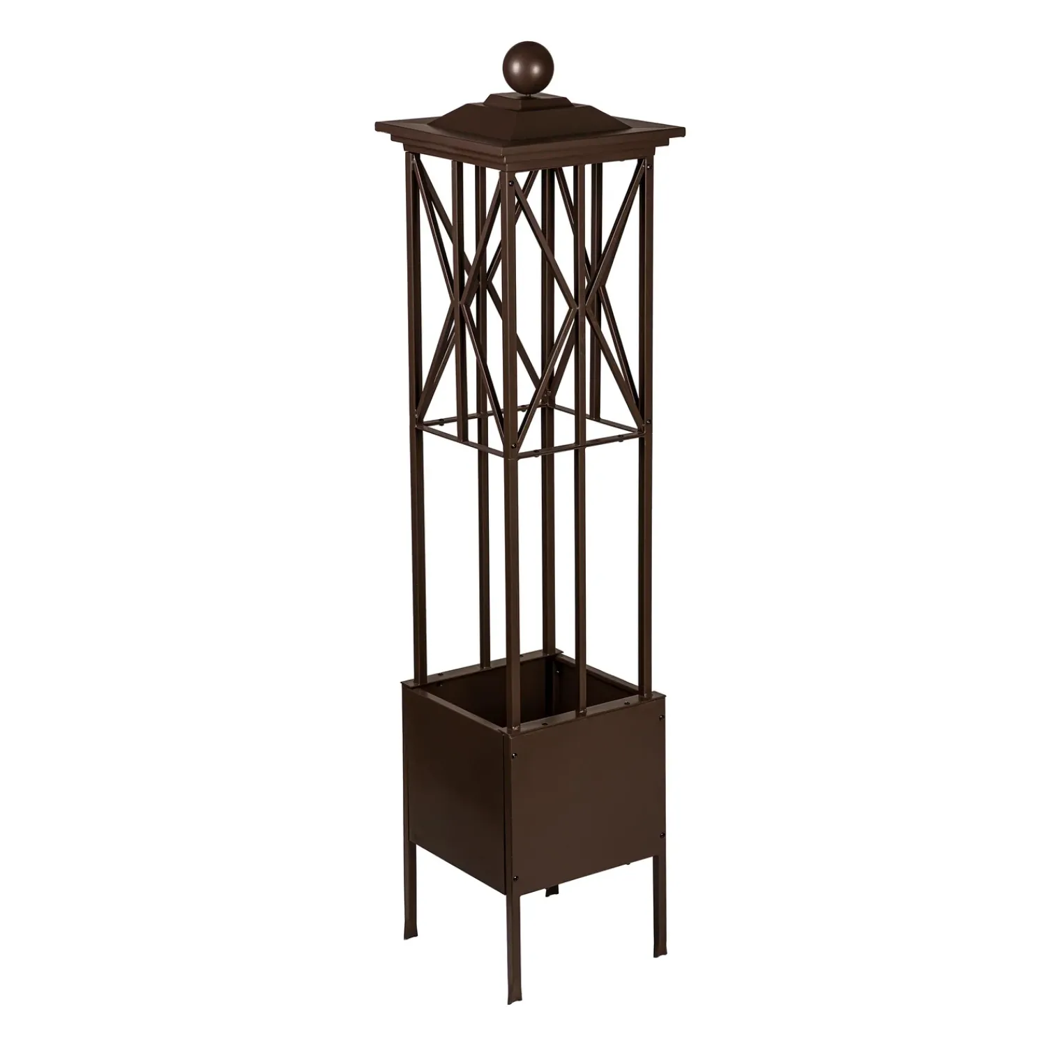 Plow & Hearth Planters & Plant Stands|Arbors & Trellises>Craftsman Obelisk with Planter