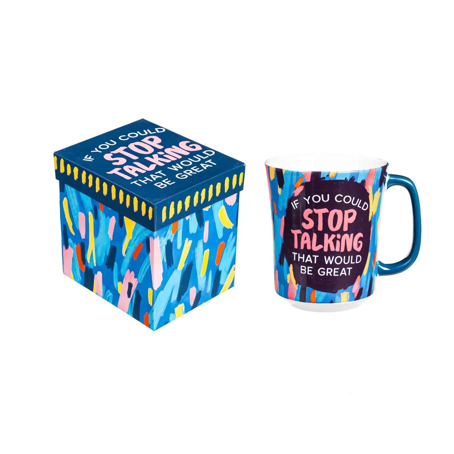Plow & Hearth Coffee & Tea Cups>Cup of Awesome, 14oz, Stop Talking