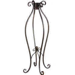 Plow & Hearth Gazing Balls>Curlicue Metal Gazing Ball Stand