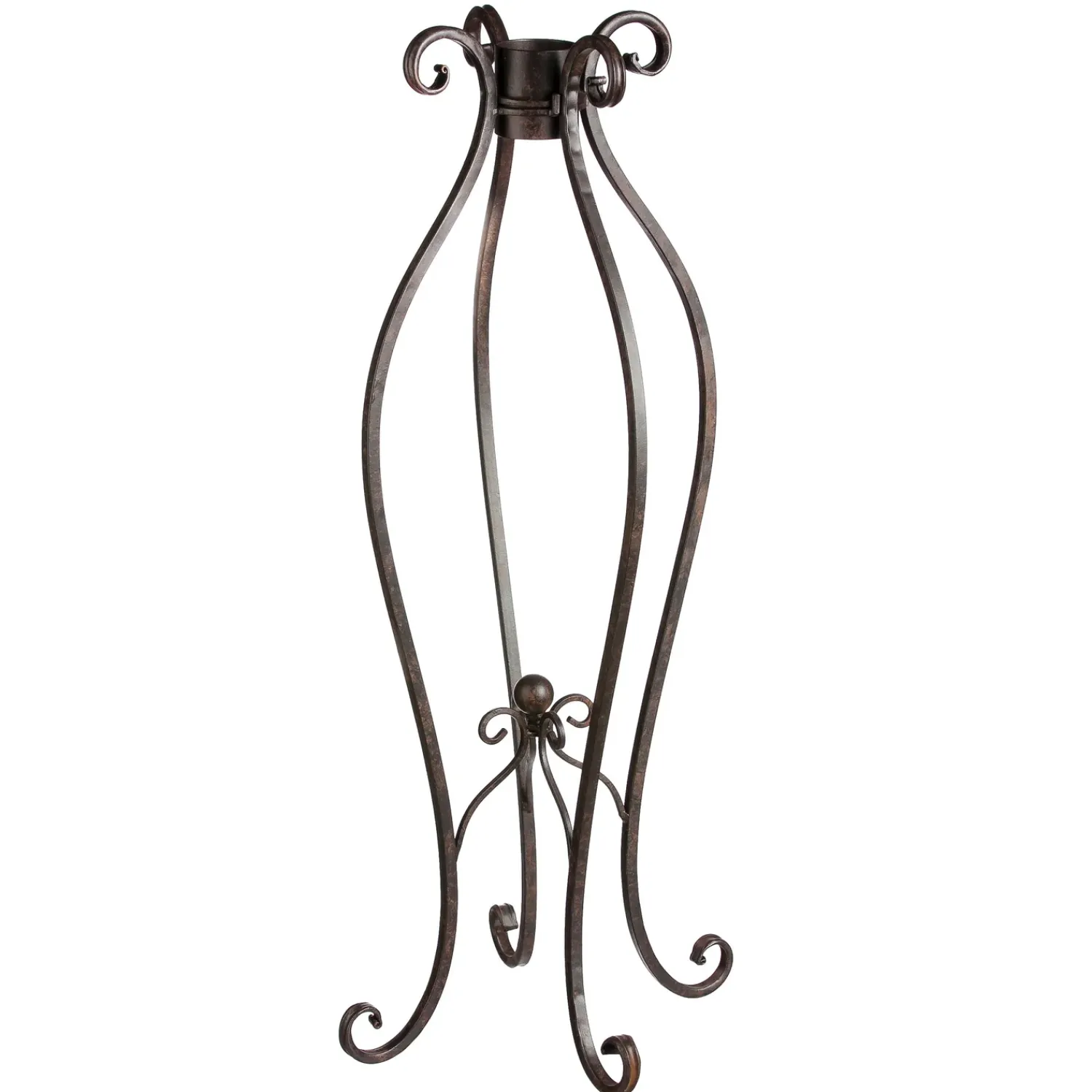 Plow & Hearth Gazing Balls>Curlicue Metal Gazing Ball Stand