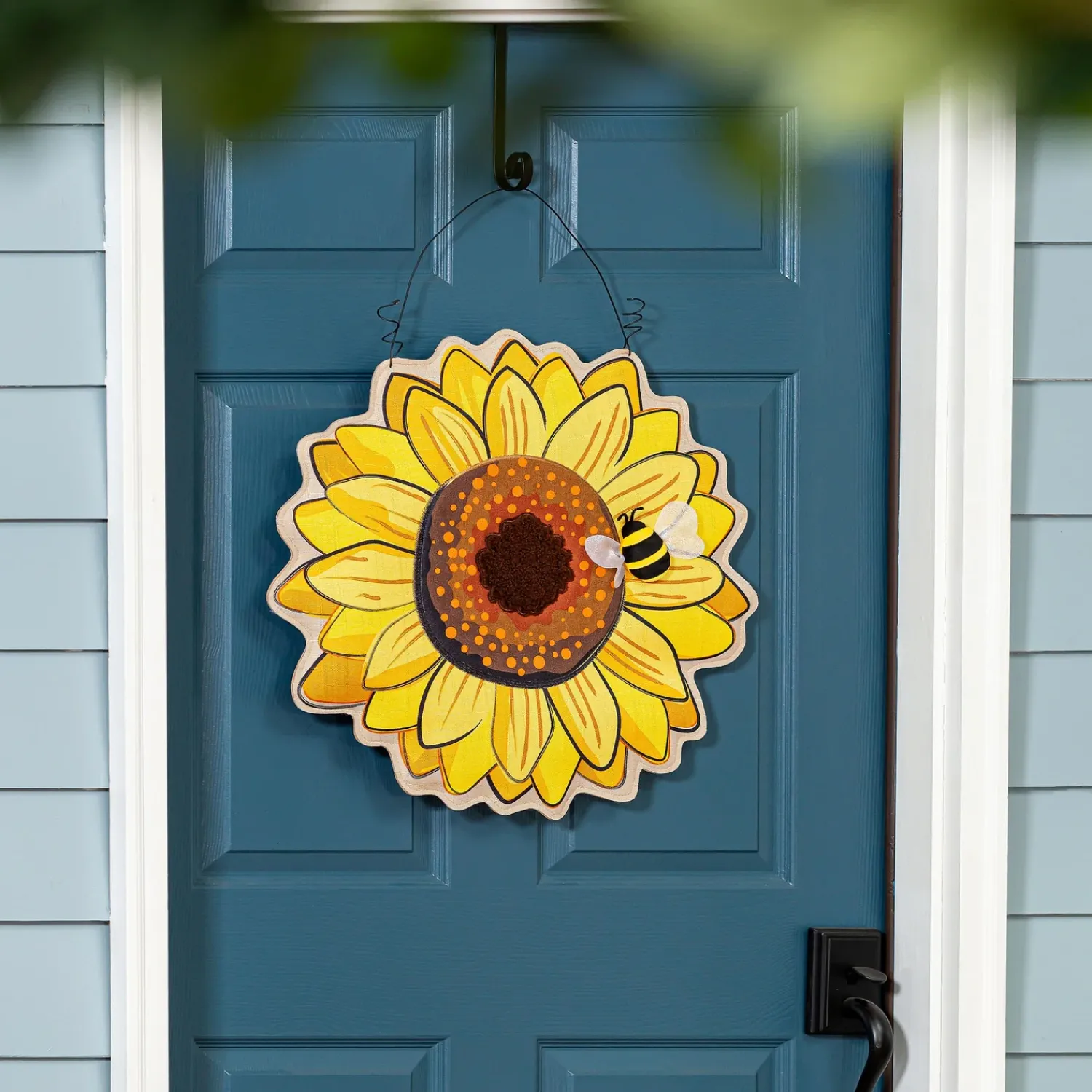 Plow & Hearth Fabric Door Hangers>Daisy/Sunflower Double Sided Estate Door Décor
