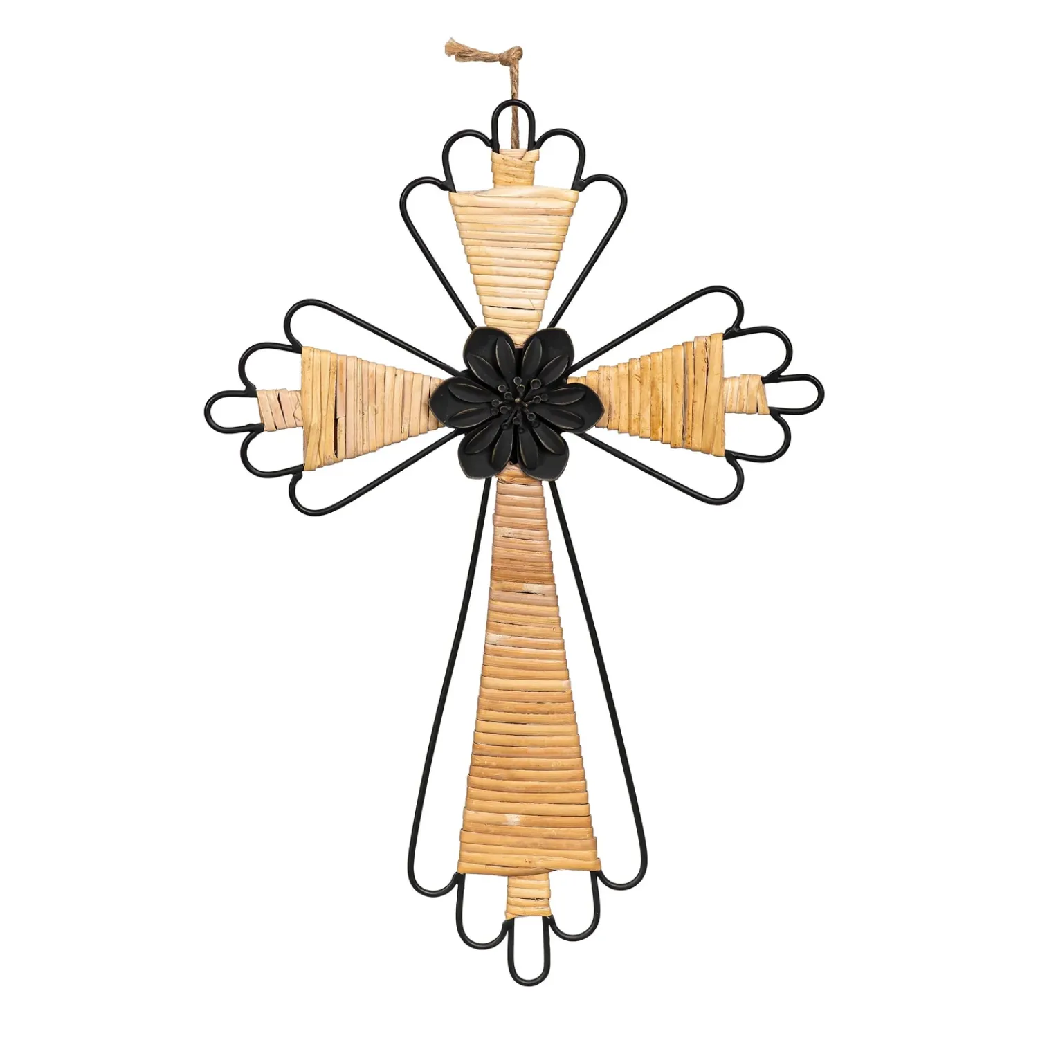Plow & Hearth Memorial & Garden Plaques|Wall Art>Decorative Cross Wall Décor, 10" L x 15" H