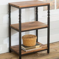 Plow & Hearth Accent Tables>Deep Creek End Table with Shelves
