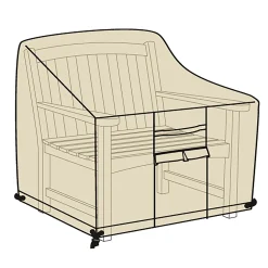 Plow & Hearth Furniture Covers>Deluxe Deep Seat Chair Cover Tan