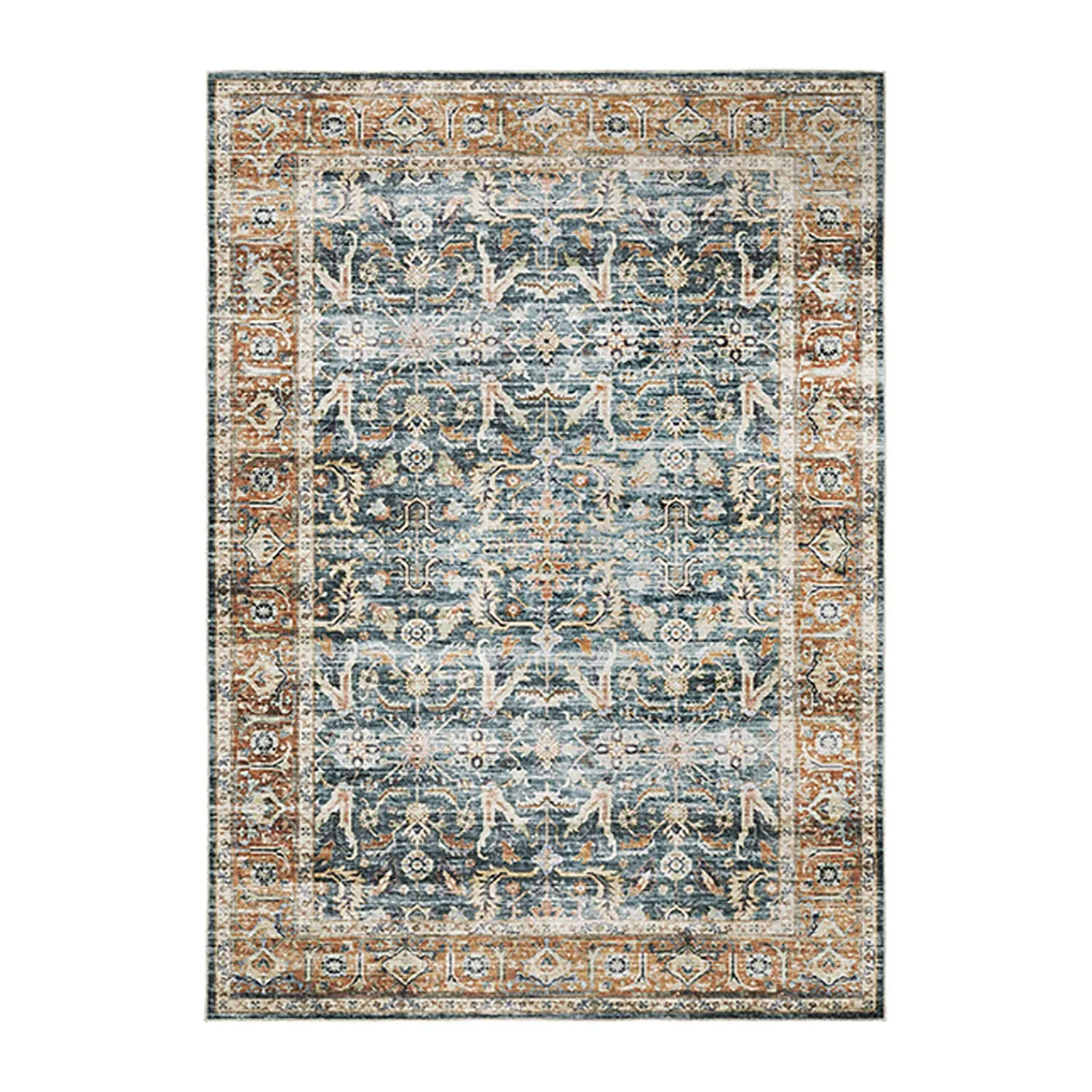 Plow & Hearth Area Rugs>Desmond Holiday Splendor Polyester Rug, 3'6" x 5'6"