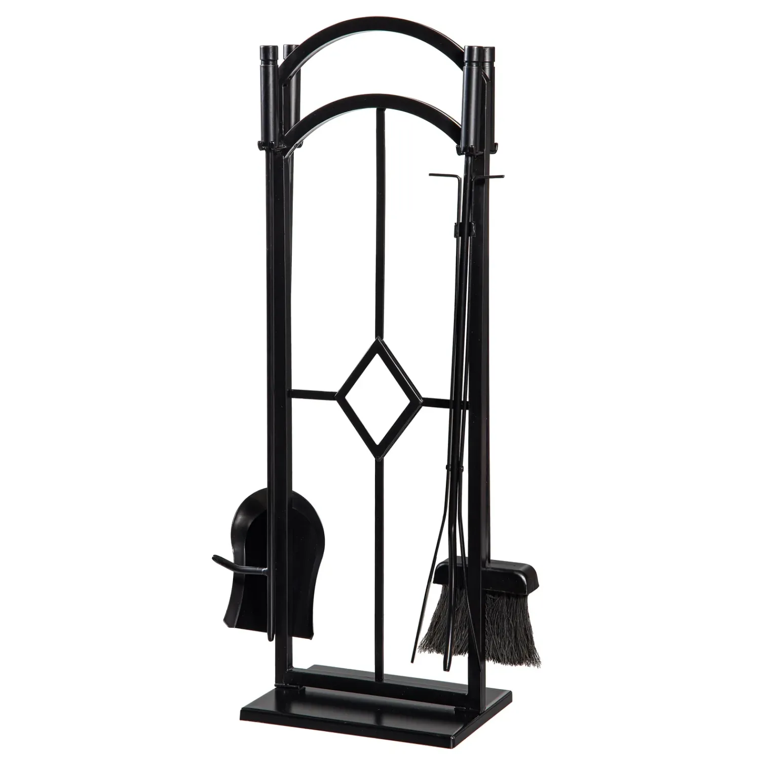 Plow & Hearth Wood Handling Tools|Wood Storage & Wood Racks>Diamond 5 Piece Fireplace Toolset