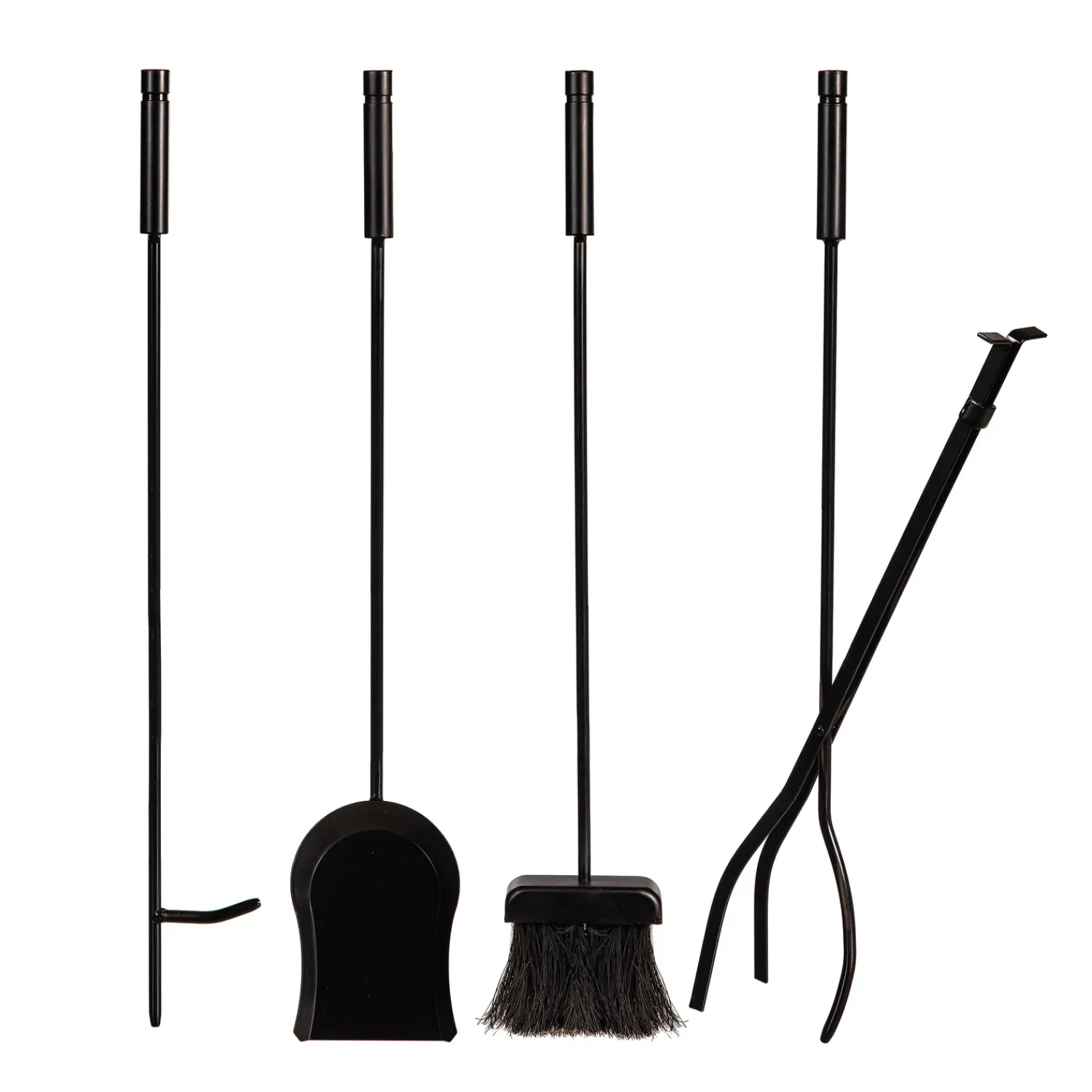 Plow & Hearth Wood Handling Tools|Wood Storage & Wood Racks>Diamond 5 Piece Fireplace Toolset