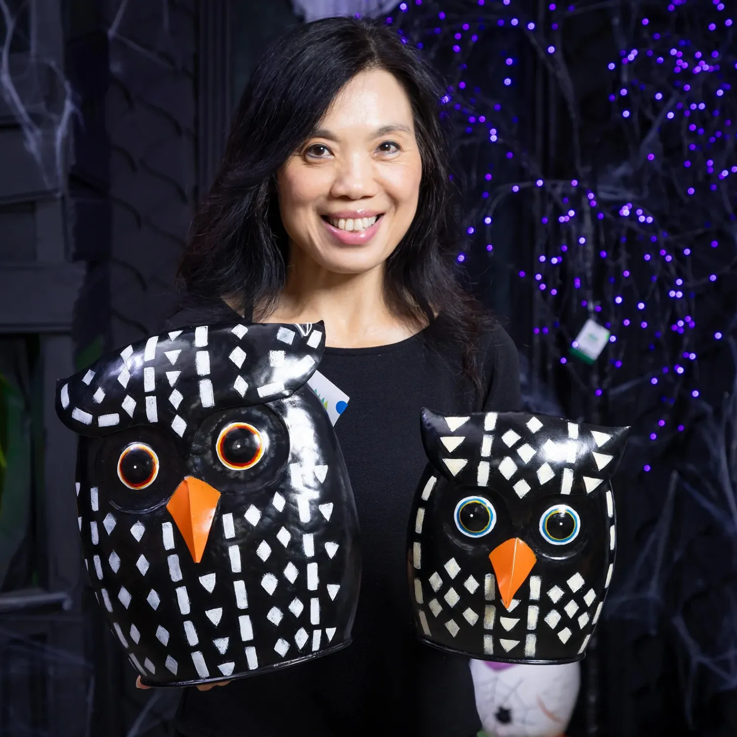 Plow & Hearth Garden Statues>Dotted Owl Statue, Set