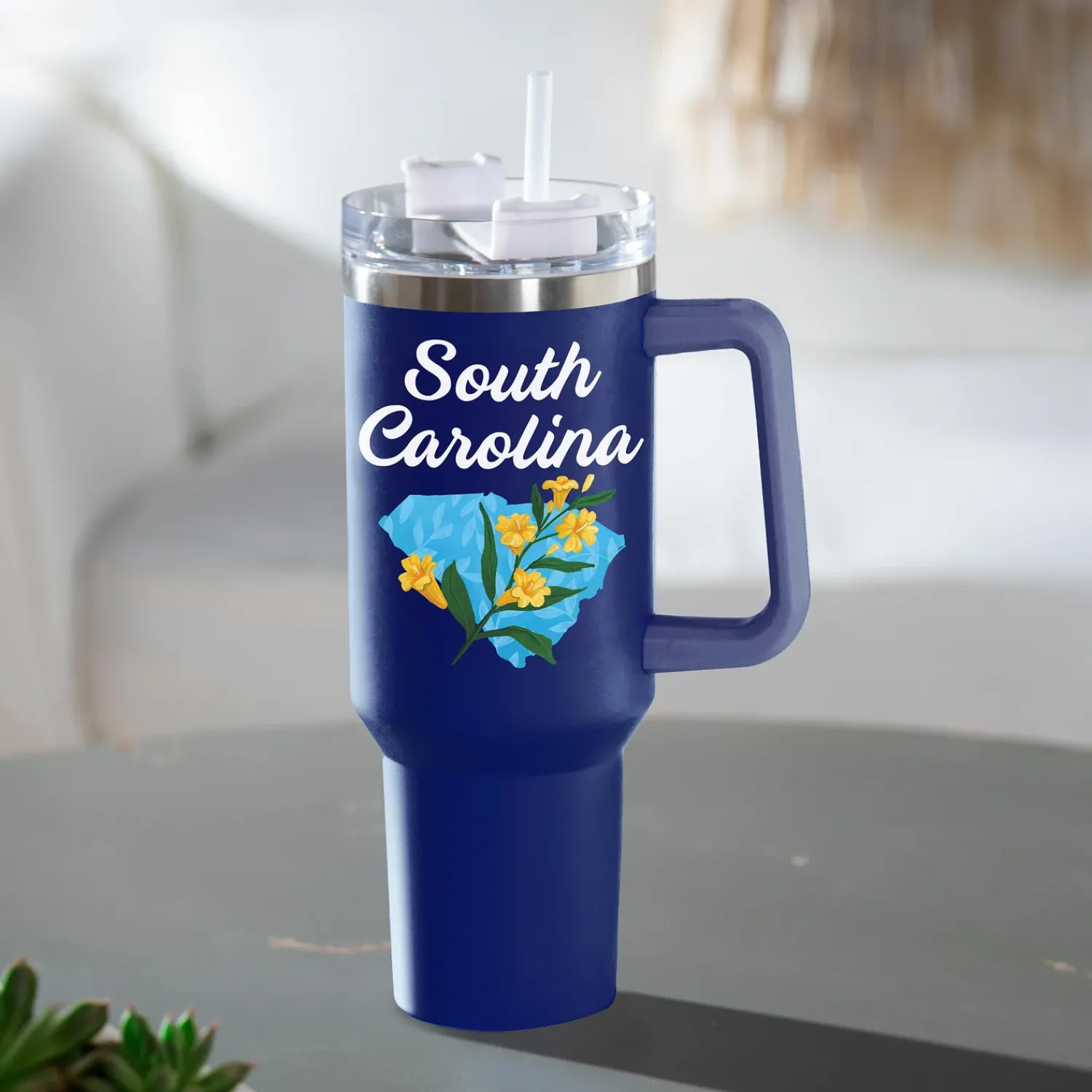 Plow & Hearth Travel Cups>Double Wall Stainless Steel Canyon Cup w/ Straw, 40oz, Gift Box Multi